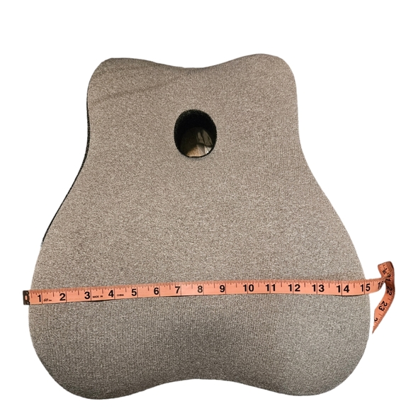 Lumbar support car and office pillow color gray/black - Picture 4 of 7